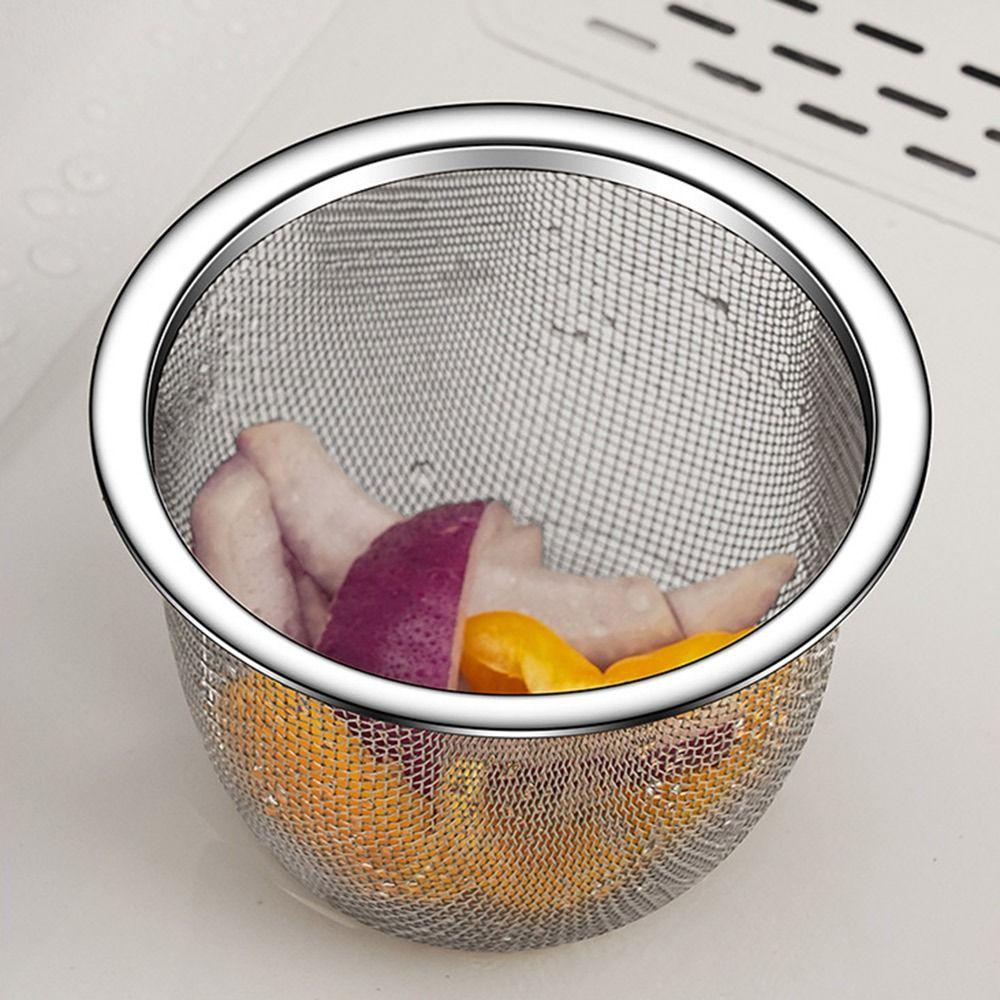 Stainless Steel Sink Drain Basket Dry And Wet Separation Filter Storage Shelf Hanging Basket
