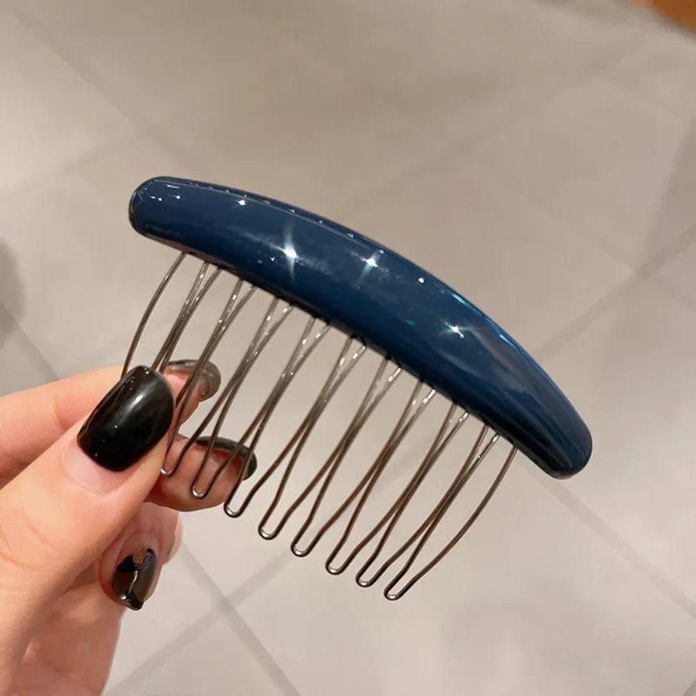 Side Clip Hair Comb Clip Candy Color Hair Clip Broken Hair Clip  Female Hair Accessories