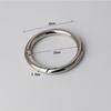 Portable Zinc Alloy Spring Ring Clasp Round Lightweight Plated Gate Buckle Trigger Snap Buckles Clip Bag Accessories