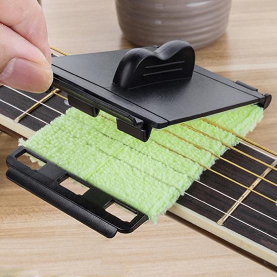 1/2/3/4 Stück Gitarrensaitenreiniger Kratzfrei Wiederverwendbar Universal Bass Ukulele Gitarre Griffbrett Griffbrett Wartung Schwamm Reinigungsgeräte