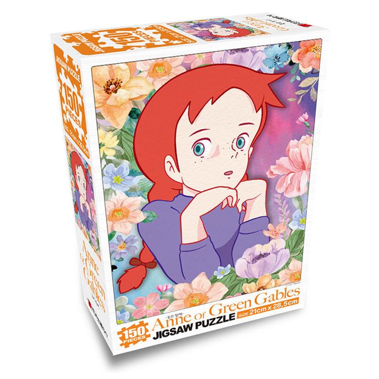 Anne auf Green Gables mit Blumen-Puzzle-Animation, 150 Teile, beliebtes koreanisches Puzzle