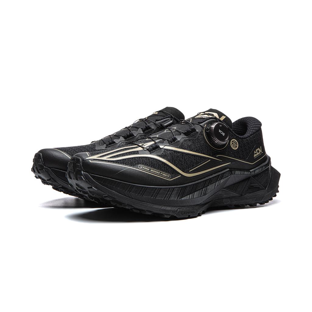 Li Ning De Lucas 3 PRO Cushioning Slip Resistant Abrasion Resistant Rebound Low top Running Shoes Unisex Black ARNW001-14