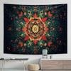 Beautiful Mandala Flowers Digital Printing Polyester Wall Tapestry Suitable for Use In Living Rooms Bedrooms Offices Bars Party