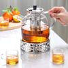 GOWKE Glass Cold Water Pitcher Set with Tea Infuser