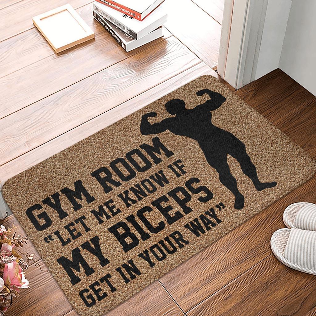 Eat Sleep Train Repeat Fitness Motivational Doormat Non-Slip Entrance Kitchen Bath Floor Door Mats Garden Carpet Rug