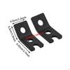 2 Pieces Flag Pole Mount Brackets Accessories Wear Resistant Convenient Metal Sturdy