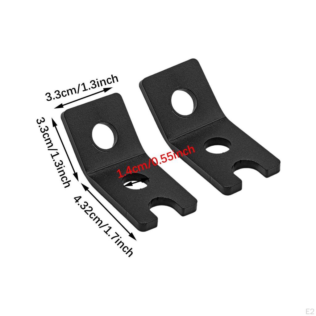 2 Pieces Flag Pole Mount Brackets Accessories Wear Resistant Convenient Metal Sturdy