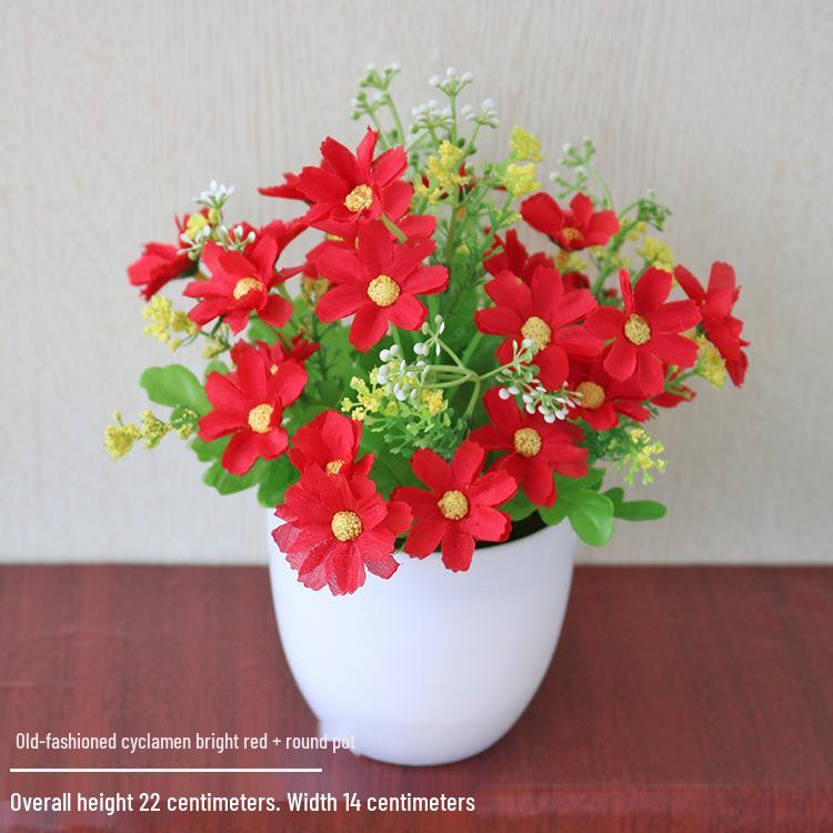 Silk Rose Bonsai: Artificial Flowers & Greenery for Indoor/Outdoor Decor