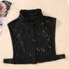 Ladies Lace Fake Collar Versatile Stand up Collar Fake Collar Semi Transparent Breathable Decoration Detachable Fake Collar