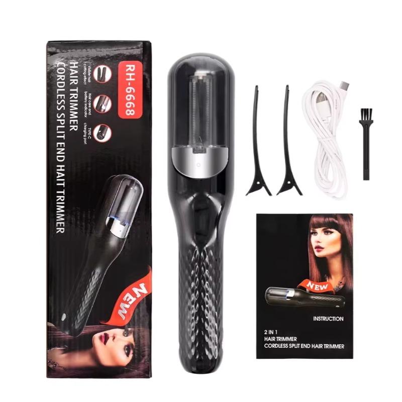 1 Pc Split Ends Remover Hair Trimmer for Dry Damaged and Brittle Professional Automatic Trim Split Cordless Cutting Wireless Charging