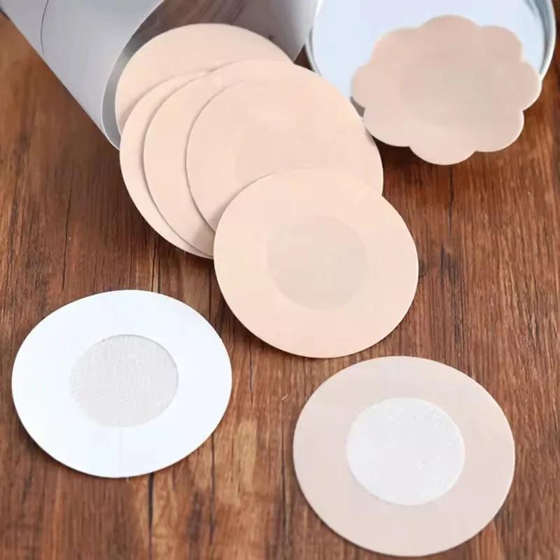 Women Safety Nipple Cover Stickers Sexy Breast Lift Tape Patch Intimates Female Self-Adhesive Invisible Bra Chest Nipple Padding