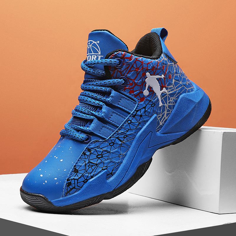 

Мальчики и девочки красочные обтекаемые детские баскетбольные кроссовки мужские спортивные кроссовки кроссовки для папы детская обувь родительско-детская повседневная обувь дети 40