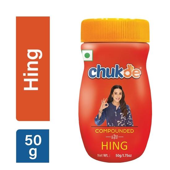 Chukde - Hing Powder - Asafoetida Powder - Compounded Hing Jar - 50 Gram - Pack Of 2