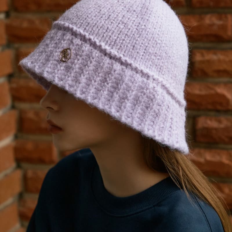 ANOETIC ANC KNIT BUCKET HAT_LAVENDER