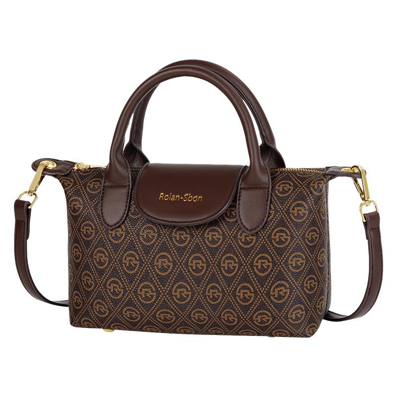 New Pillow Bag Trendy and Fashionable Printed One Shoulder European and American Retro Hand Held One Shoulder Slant