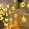 1PC LED Moroccan Ball String Lights Fairy Atmosphere Light Battery Powered For Home Bedroom Living Room Party Wedding Decor