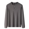 2025 Spring/Autumn Men's Trendy Long Sleeve Sweatshirt: Luxurious Casual Crew Neck Top