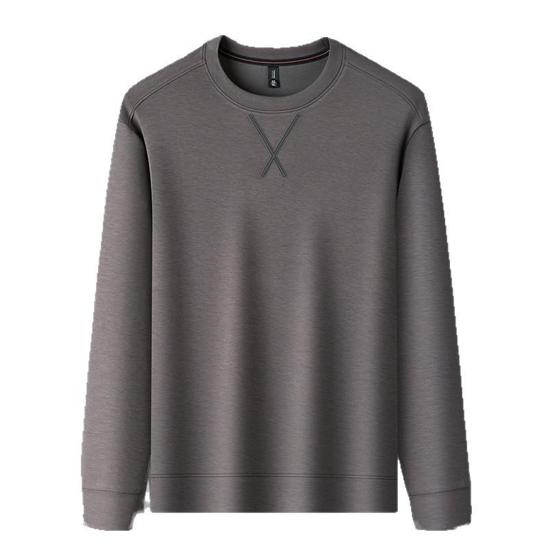 2025 Spring/Autumn Men's Trendy Long Sleeve Sweatshirt: Luxurious Casual Crew Neck Top