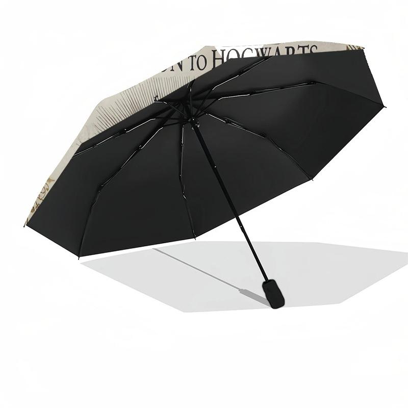 1pc Platform 9 3/4 Ticket Umbrella with Plastic Handle,Cartoon Pattern,Suitable for All Seasons Multi-functional Umbrella528