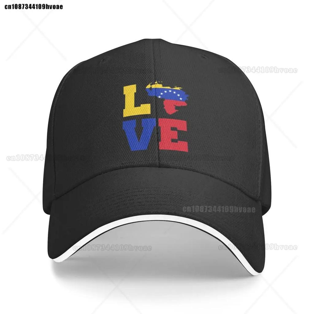 Unisex Women Love Venezuela Map Flag Dad Hat Vintage South America Venezuelan Heritage Versatile Baseball Cap Fit All Size