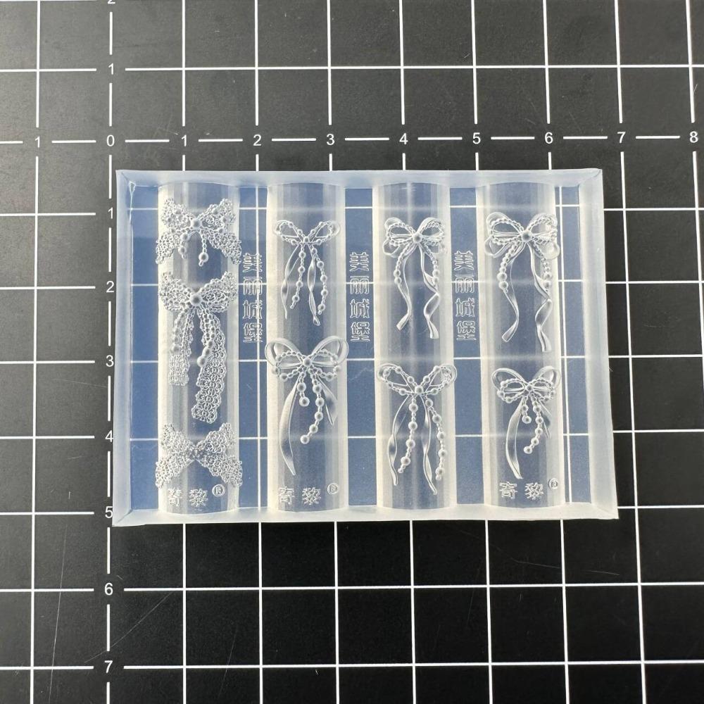 Lace Trim Sweet 3D Silicone Nail Mold Manicure Stencil Tool  For DIY Manicure Decor