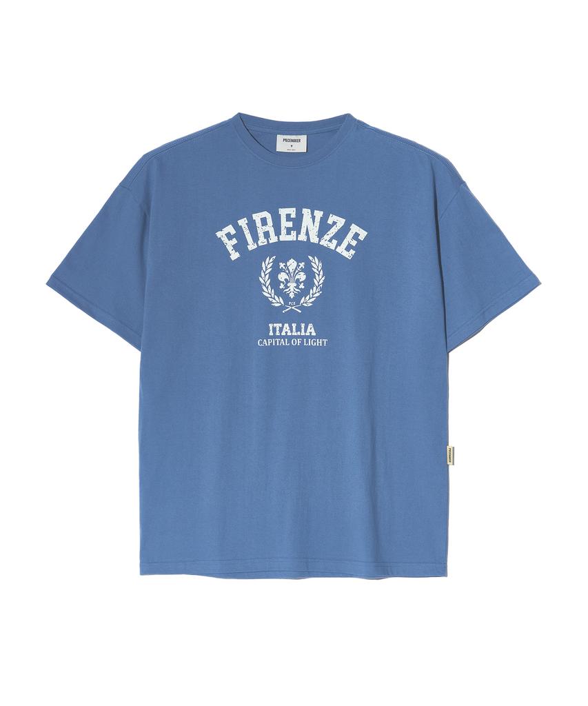 PEACE MAKER Vintage Florence Lily Short Sleeve T-Shirt (Charcoal)