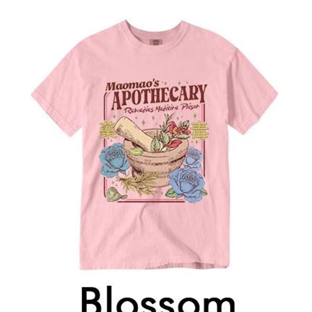 Vintage Maos Apothecary Kawaii Comfort Unisex Shirt Dark Academia Bookish Witchy Anime Literary Shirt Unisex Top Streetwear