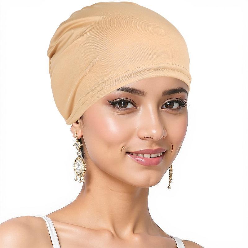 Fashion New Muslim Headscarf Hat for Women's Base Hat Underscarf Hijab Bonnet Soft Stretch HIjabs Tube Cap Turbante Mujer Hat