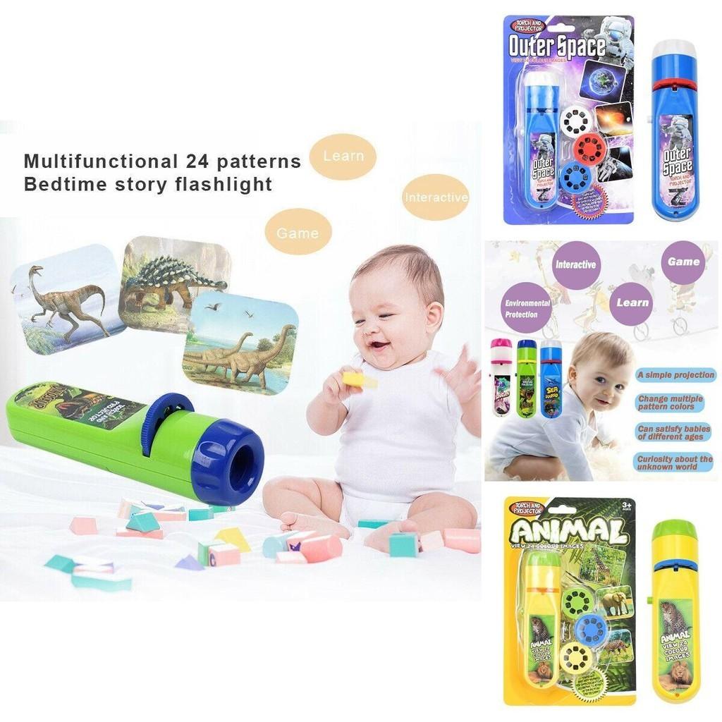 Torch Projector For Kids Featuring 24 Colorful Patterns And Themes**