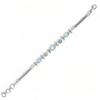 Blue Topaz Bracelet: Adjustable Sterling Silver Gemstone Jewelry