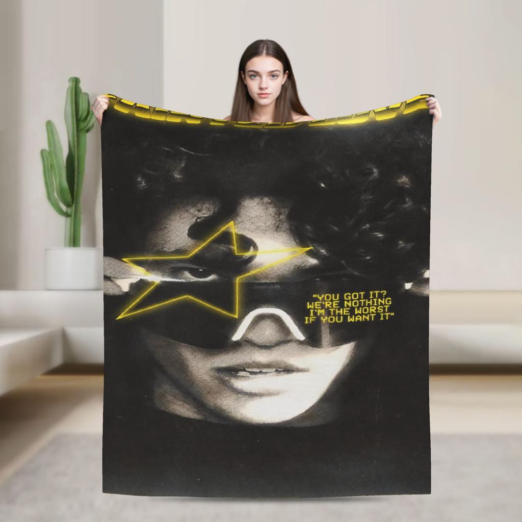 Super Soft Blanket Students Airplane Travel Conan Gray Printed Bedding Throws Flannel Bedspread For Bedroom Sofa Bed Cover