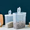 Multipurpose 4L Clear Food Storage Bin With Sealed Lid For Bulk Grains Bean And Kitchen Supplies