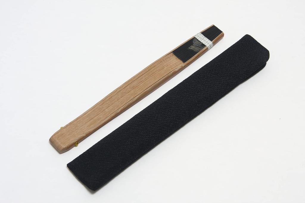 Kyoto fan for 45 short high made by Kyoto fan bag paper box included [Hasegawa] men, double-sided pattern, ribs, fabric, quality, craftsmen, included,