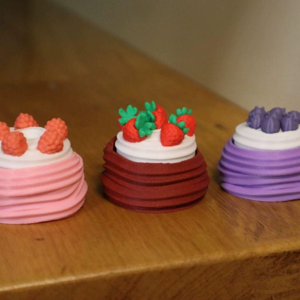 Simulated Cake Clicker Fidget 3D Printed Keyboard Fidget Keyring Clicker Key chain  Backpack