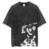 Camiseta estampada de Fushiguro Toji, camiseta de Anime Jujutsu Kaisen, camisetas casuales holgadas para hombres y mujeres, camisetas de algodón lavado, camisetas Harajuku para hombres