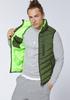Winter Jacket Chiemsee - Men's Vest with Lining Made of Fashionable Quilted Material (22213201) Green Kombu