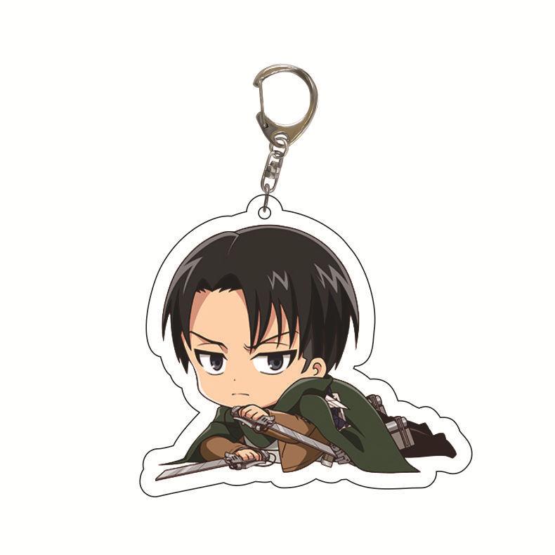 Attack on Titan Key Ring Acrylic Key Ring Custom Logo Print Creative Backpack Accessory Stock Available High Quality