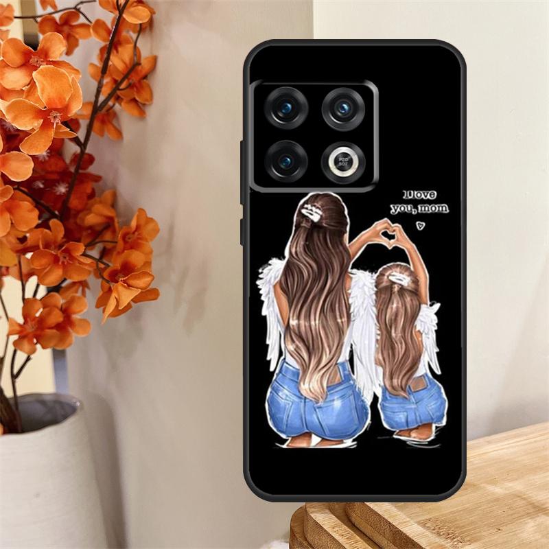 Mom and Daughter Funda For OnePlus 12 12R 13 13R 11 10 Pro 8T 10T OnePlus Nord 4 CE 2 3 Lite N30 N20 N10 Case