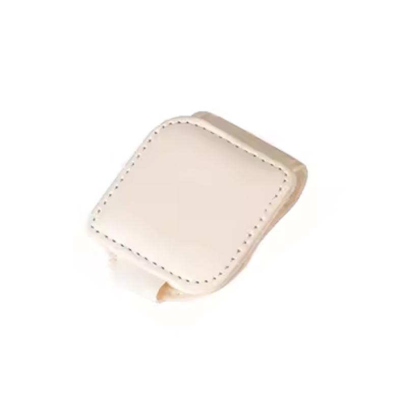 

SEAMETAL Автомобільний тримач для сонцезахисних окулярів Шкіряна вішалка для окулярів Сонцезахисний козирок Затискач для окулярів Портативний затискач для квиткової картки Інтер’єрні аксесуари бежевий