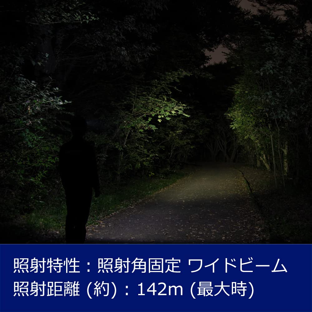 GENTOS LED Headlight USB Rechargeable 600 Lumens 4 Hours of Practical Lighting Rear Recognition Uses Dedicated Rechargeable Battery or 3 AA Batteries