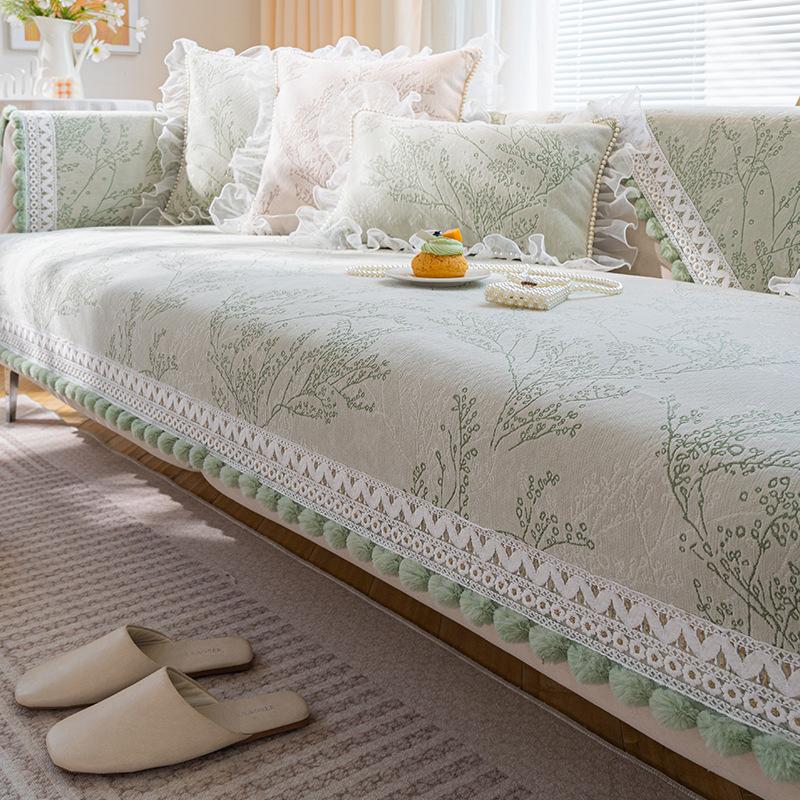 

Французская диванная подушка из синели на четыре сезона, универсальная модная современная диванная подушка, нескользящая ткань на спинку 70*70cm