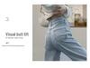 Korean Style High-Waisted Wide-Leg Jeans for Women - Spring/Autumn, Pear-Shaped, Slimming Double-Button, Drape Straight Floor-Length Pants