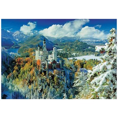 Add One 2000p Schwanstein Castle Snow Scene Puzzle 73,5 x 51 cm, 1 Stück Puzzle, Kinderspiele, Lernspielzeug