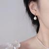 Baroque Natural Freshwater Pearl Stud Earrings 14K Gold-plated French Retro Earrings Silver Needle Temperament Classic Fashion