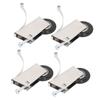 4Pcs Sliding Door Pulley Cam System Stainless Steel Mute Strong Bearing Hardware 40mm Diameter