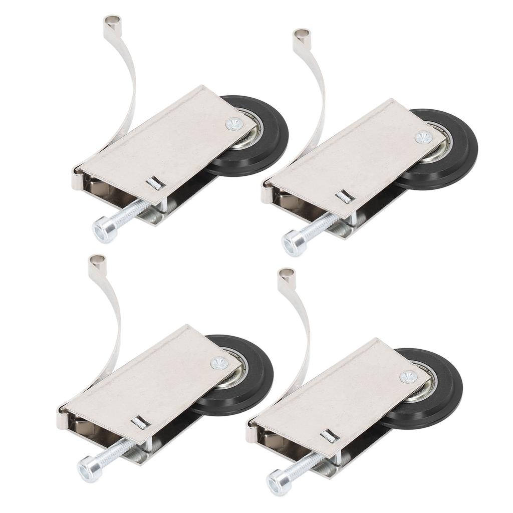 4Pcs Sliding Door Pulley Cam System Stainless Steel Mute Strong Bearing Hardware 40mm Diameter