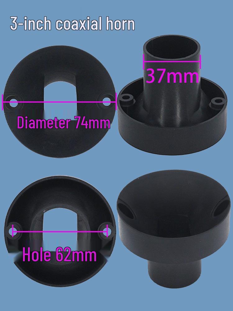 Coaxial Horn Tweeter Full-Range Speaker with Integrated Bass