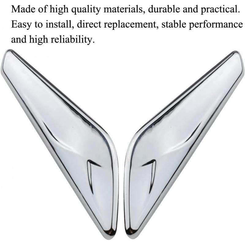 Front Fender Chrome Finisher Trim Right Left Side Fits X3 F25 X4 F26 2013-2017 Replaces 51117338570 51117338569