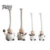 No Paint Peeling Resin Doll 2Pcs Tall Hat Chef Figurine for Kitchen And Restaurant Decor, Hand-Painted Cartoon Statue Dolls with Stable Base Tabletop
