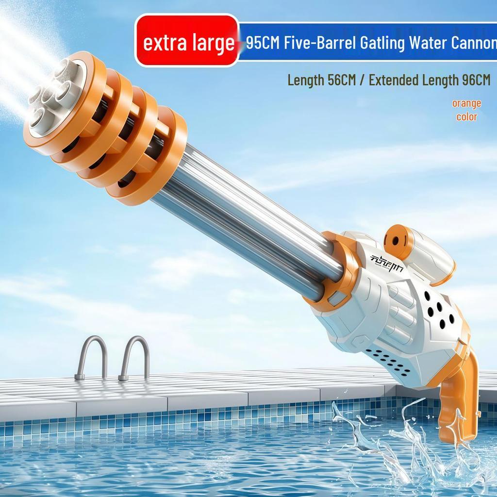 High-Pressure Gatling Water Gun Toy for Kids - Long-Range, Perfect for Water Festivals and Play